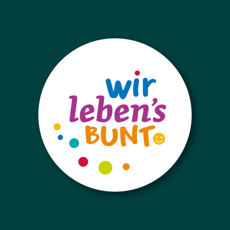Logo Kampagne "Wir leben‘s bunt"