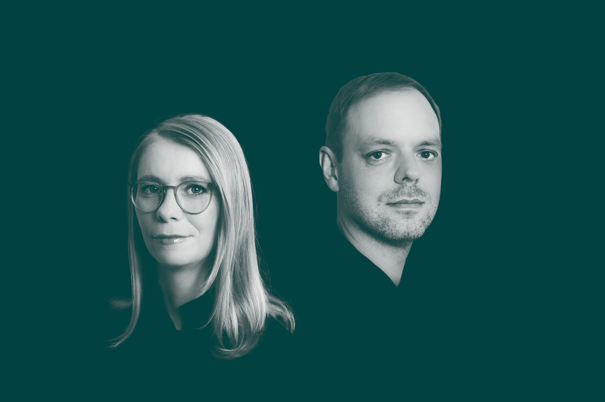 Porträt Sina Georgy und Christian Büchner, Team von GeorgyBüchner – Designstudio für Marken und bewegte Bilder